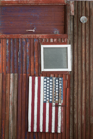 Flag on barn, Cannon Falls, MN 2011