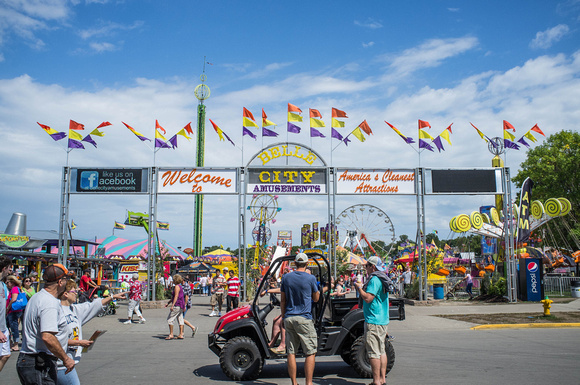 Entrance to the Midway, Iowa State Fair, 2012